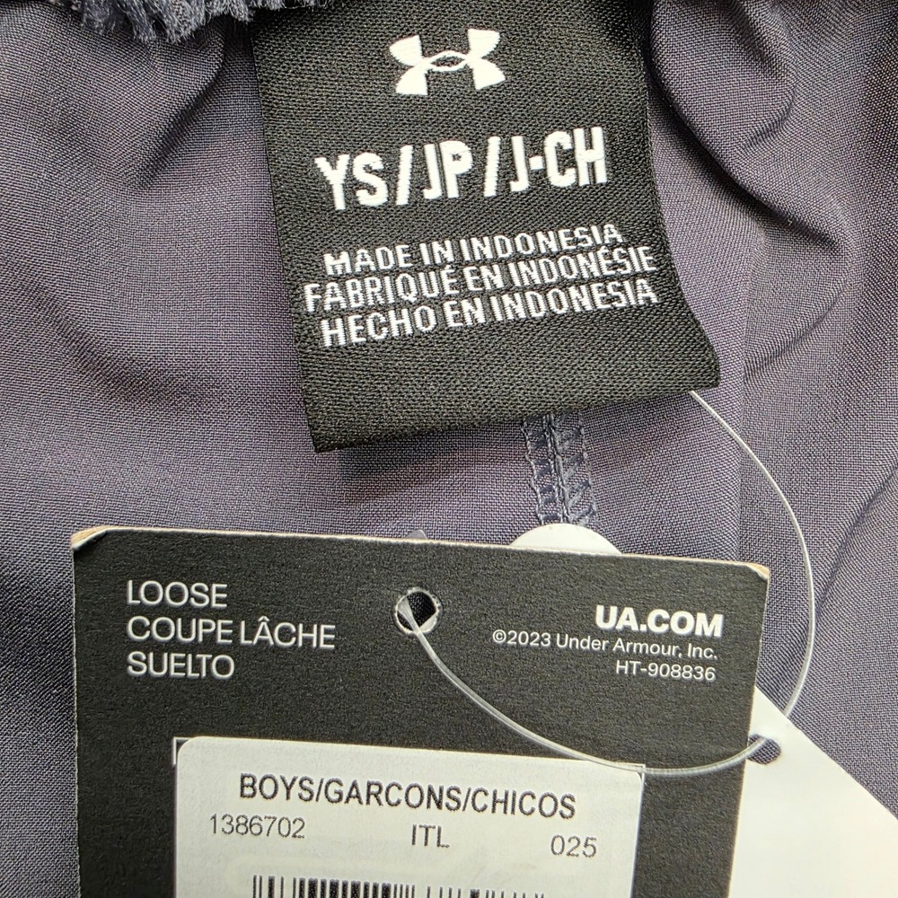 Under Armour Cargo Pants Boys Youth Small Grey New Loose Fit Athletic - Picture 7 of 8